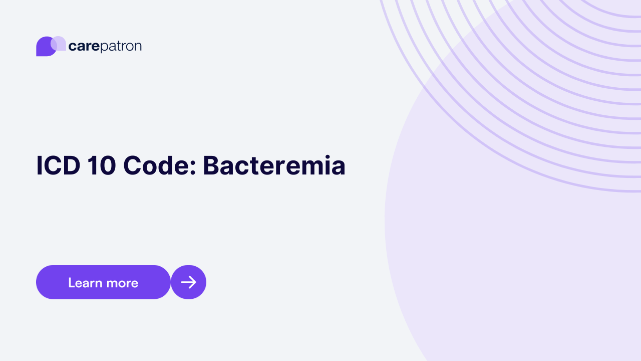 Bacteremia ICD10CM Codes 2023